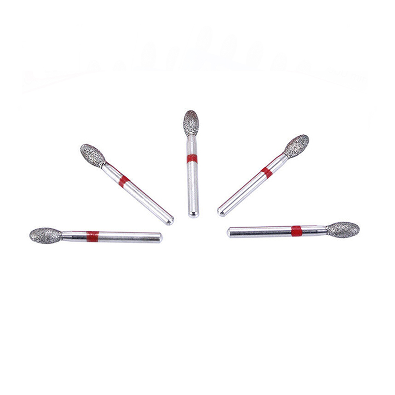 10Pcs Dental Diamond Burs FOOTBALL CE-15F FINE RED DEFEND Friction Grip
