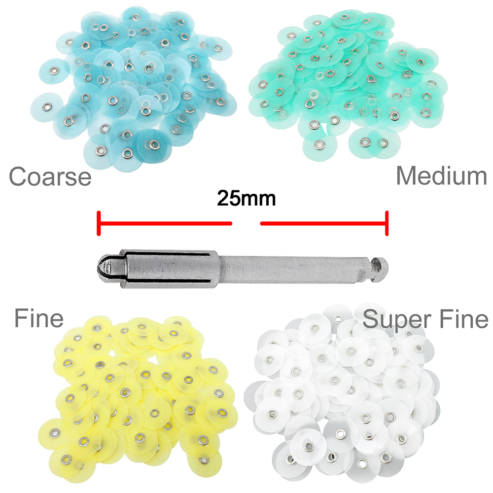Dental Composite Finishing Polishing Discs 14mm 100pcs