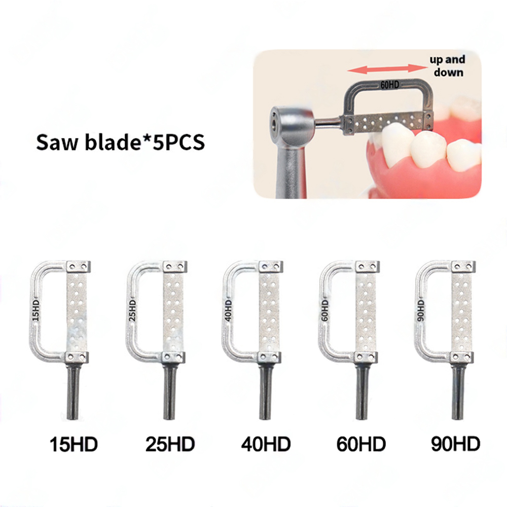 DMXDENT Dental Electric Orthodontics Interproximal Enamel Wireless Contra Angle Saw Blade Handpiece