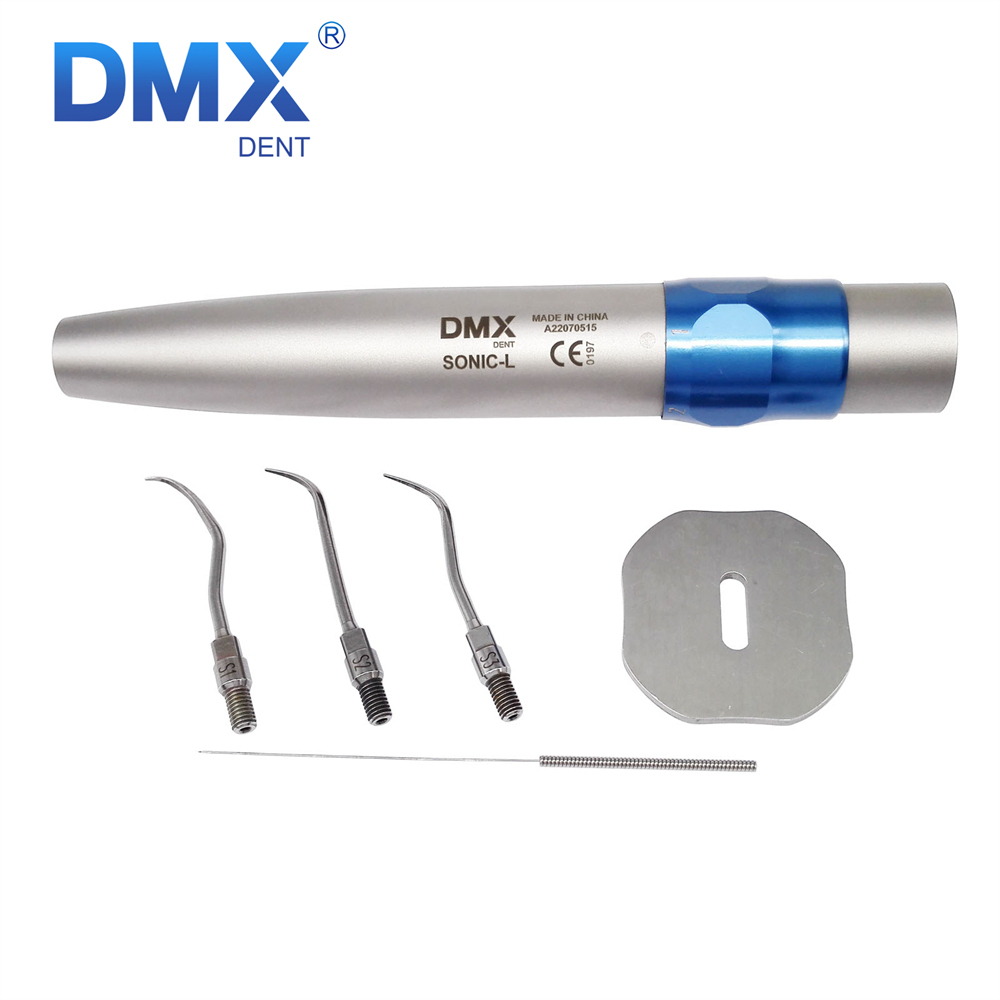 DMXDENT SONIC-L Dental Ultrasonic Air Perio Scaler Handpiece Hygienist With 3 Tips