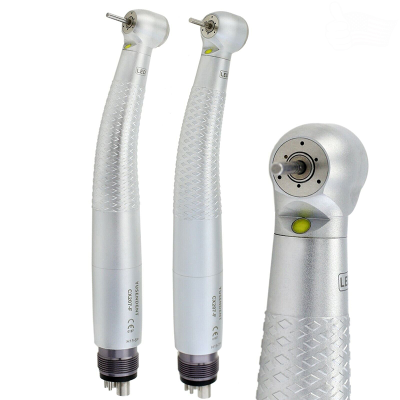COXO Dental LED Handpiece High Speed Air Turbine E Generator Self Power 4/2 Hole