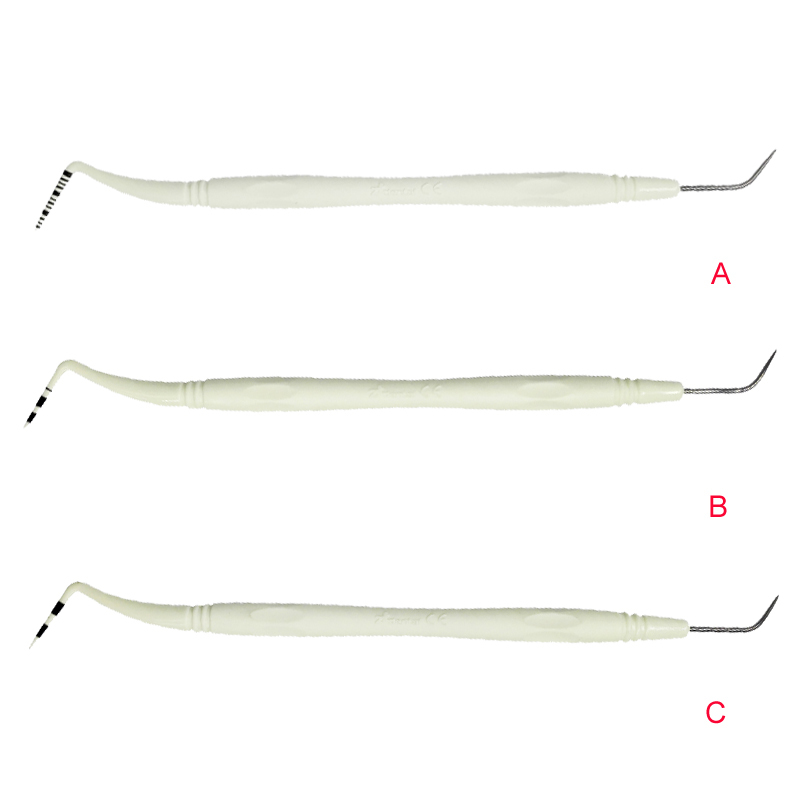 2Pcs / Set Dental Resin Periodental Probe Depth Measure No Harm Implant Ztdental Flexible