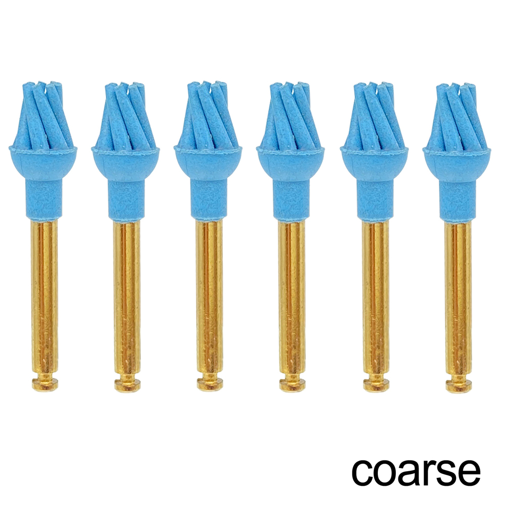 6Pcs/Box Dental Resin Polish Eagle Claw Wheel Brush For Posterior Teeth