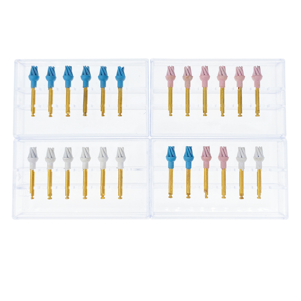 6Pcs/Box Dental Resin Polish Eagle Claw Wheel Brush For Posterior Teeth