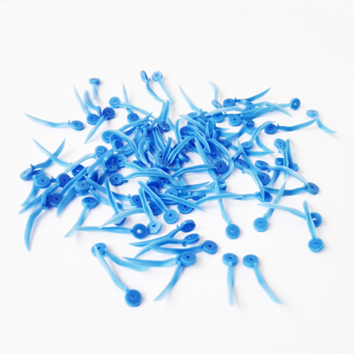 *Dental Plastic Poly-Wedges with Holes Round Stern 100Pcs/Box