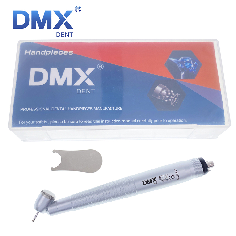 DMXDENT Dental 45° Degree Surgical High Speed Handpiece Push Button 2/4Hole