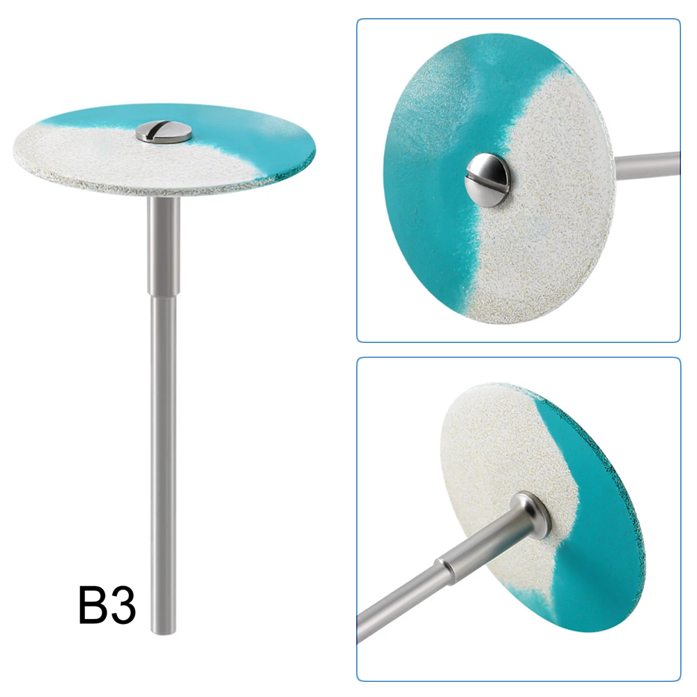 Dental Rubber Diamond Polisher Wheel Disc HP for Porcelain/Zirconia