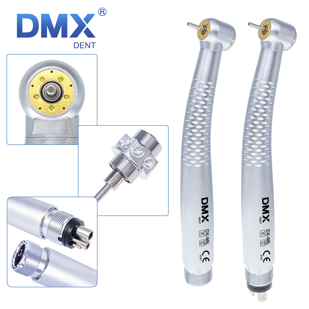 DMXDENT Dental LED E-generator High Speed Handpiece 5*Bulb Fiber Optic NSK Style