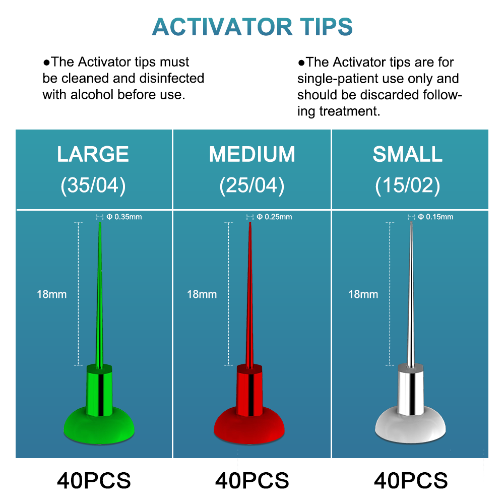 Dental Root Ultrasonic Clean Endodontic Activator Irrigator +120 Tips