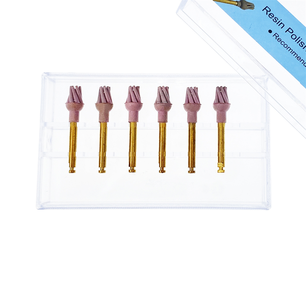 6Pcs/Box Dental Resin Polish Eagle Claw Wheel Brush For Posterior Teeth