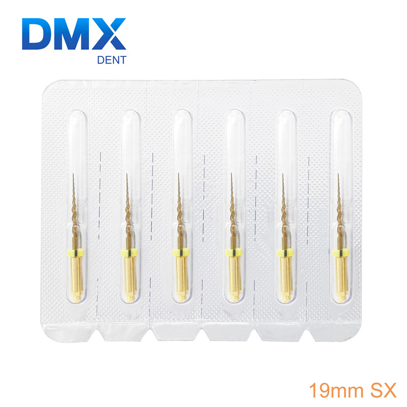 DMXDENT Dental Endodontic NITI Endo Rotary Files PT-Gold Taper Engine Use + Free Gift