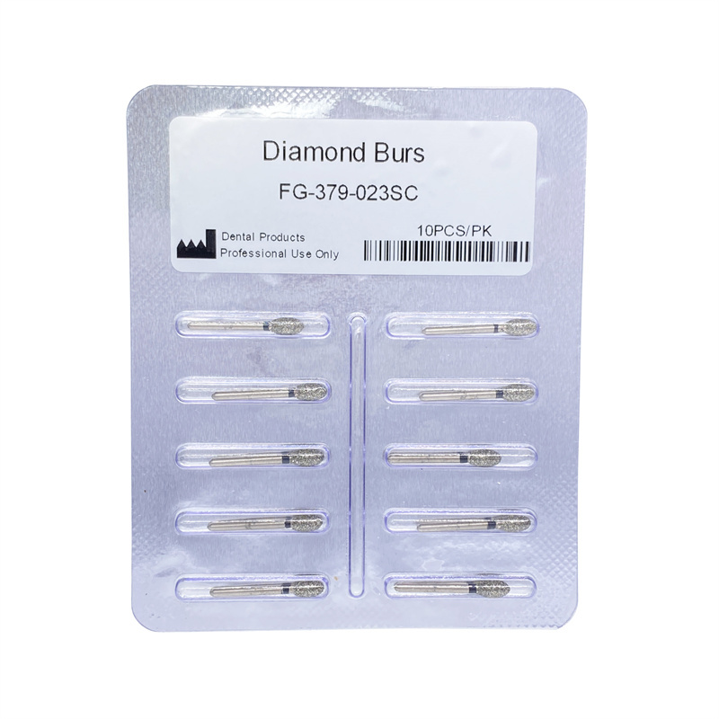 Dental Diamond Burs FG Egg Football 379/023SC Super Coarse For High Speed Hanpdiece