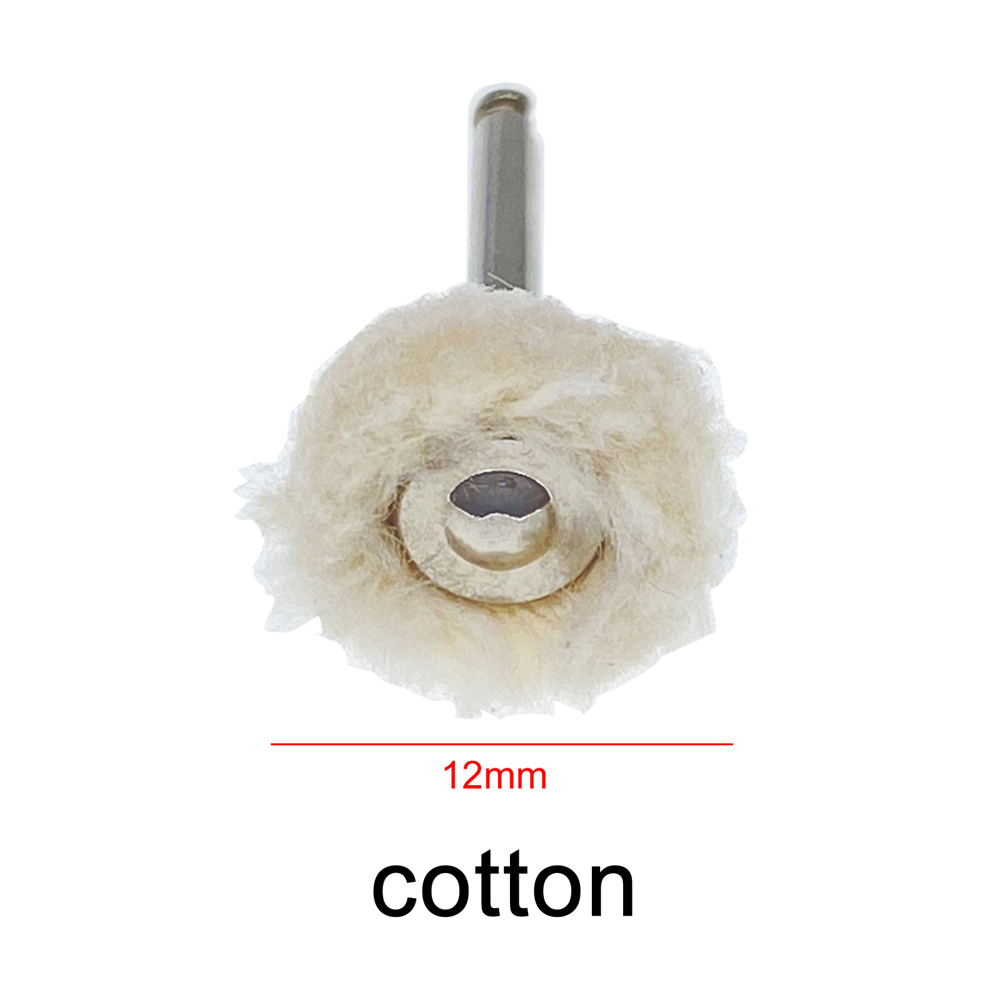 20 Pcs Dental RA Goat Hair Polishing Brush Buffing Wheel 2.35mm For Rotary Tools
