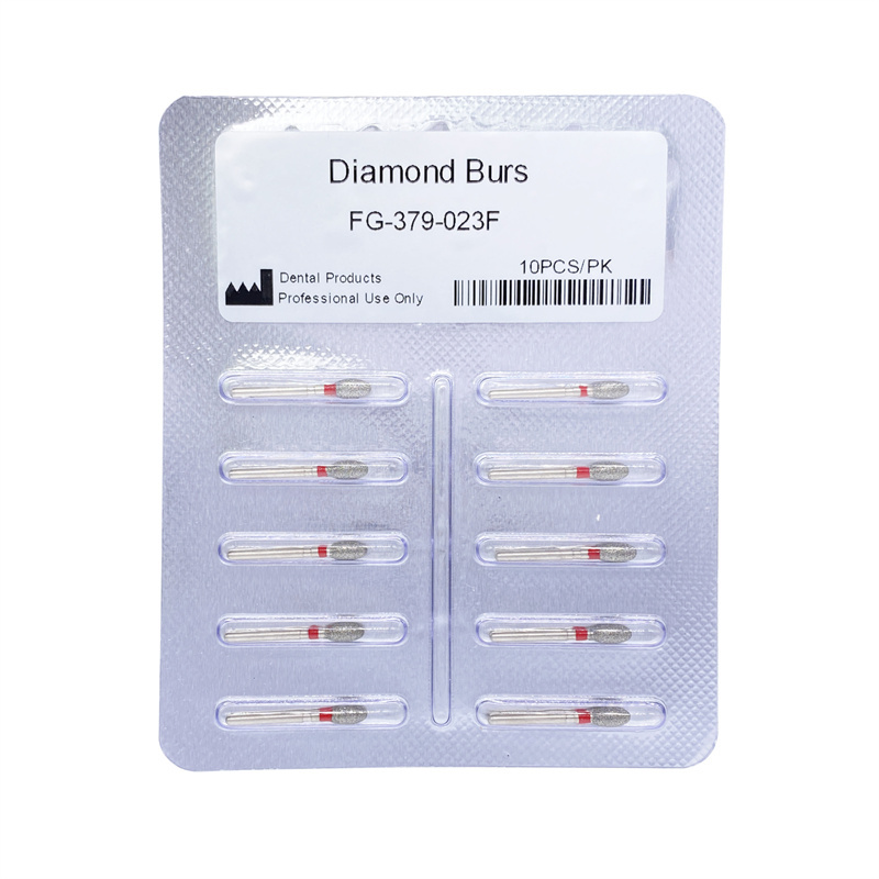 Dental Diamond Burs FG Egg Football 379/023F Fine Grit High Speed
