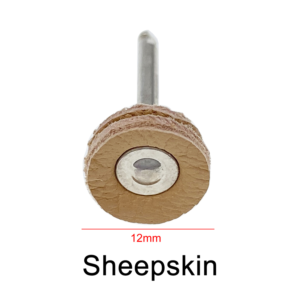 20 Pcs Dental RA Goat Hair Polishing Brush Buffing Wheel 2.35mm For Rotary Tools
