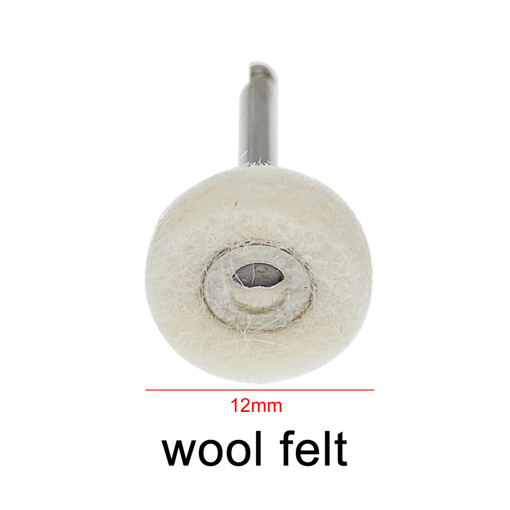 20 Pcs Dental RA Goat Hair Polishing Brush Buffing Wheel 2.35mm For Rotary Tools