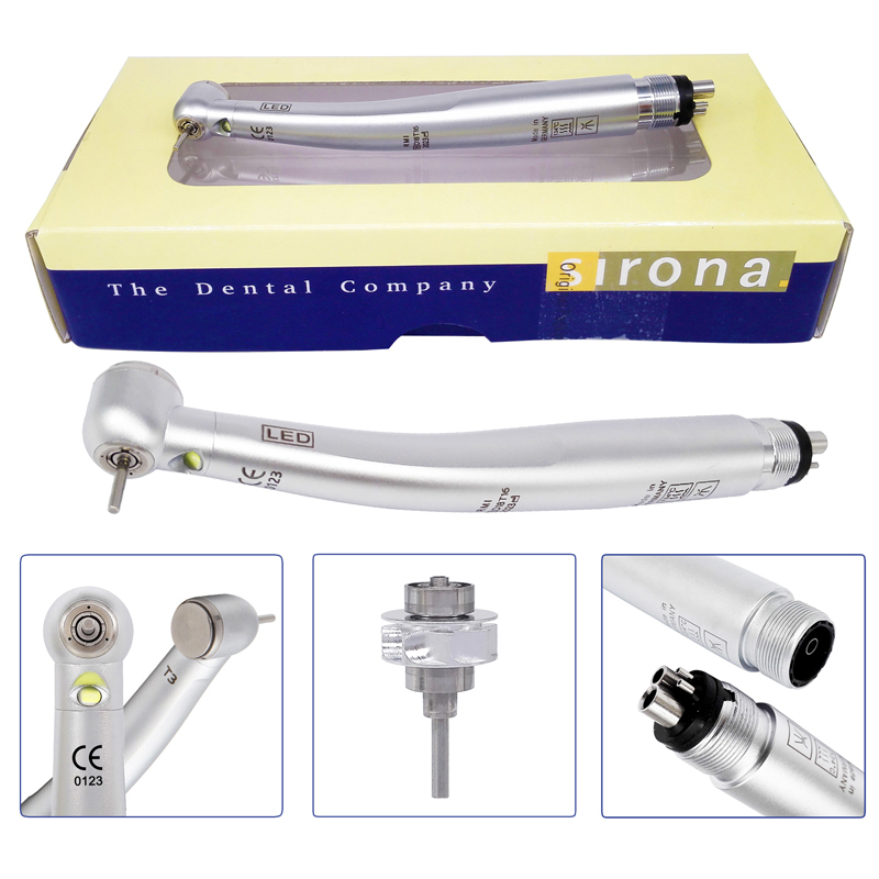 `T3 Racer Dental E-generator LED High Speed Air Turbine Handpiece Fit Sirona