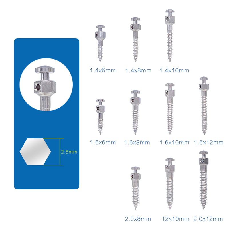 Dental Self-Drilling Thread Orthodontic Micro Implants MINI Screw Titanium Alloy