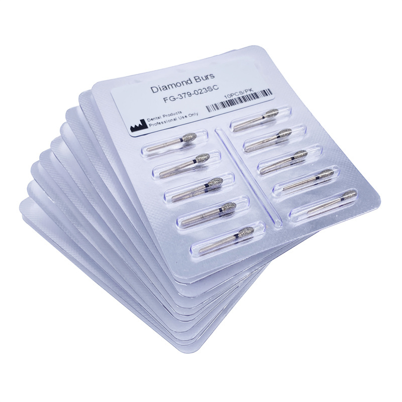 Dental Diamond Burs FG Egg Football 379/023SC Super Coarse For High Speed Hanpdiece