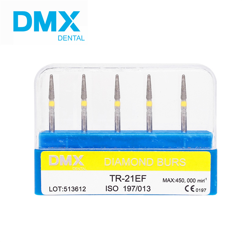 DMXDENT Diamond Burs Dental High Speed Handpiece Friction Grip FG 1.6mm + Free Handpiece