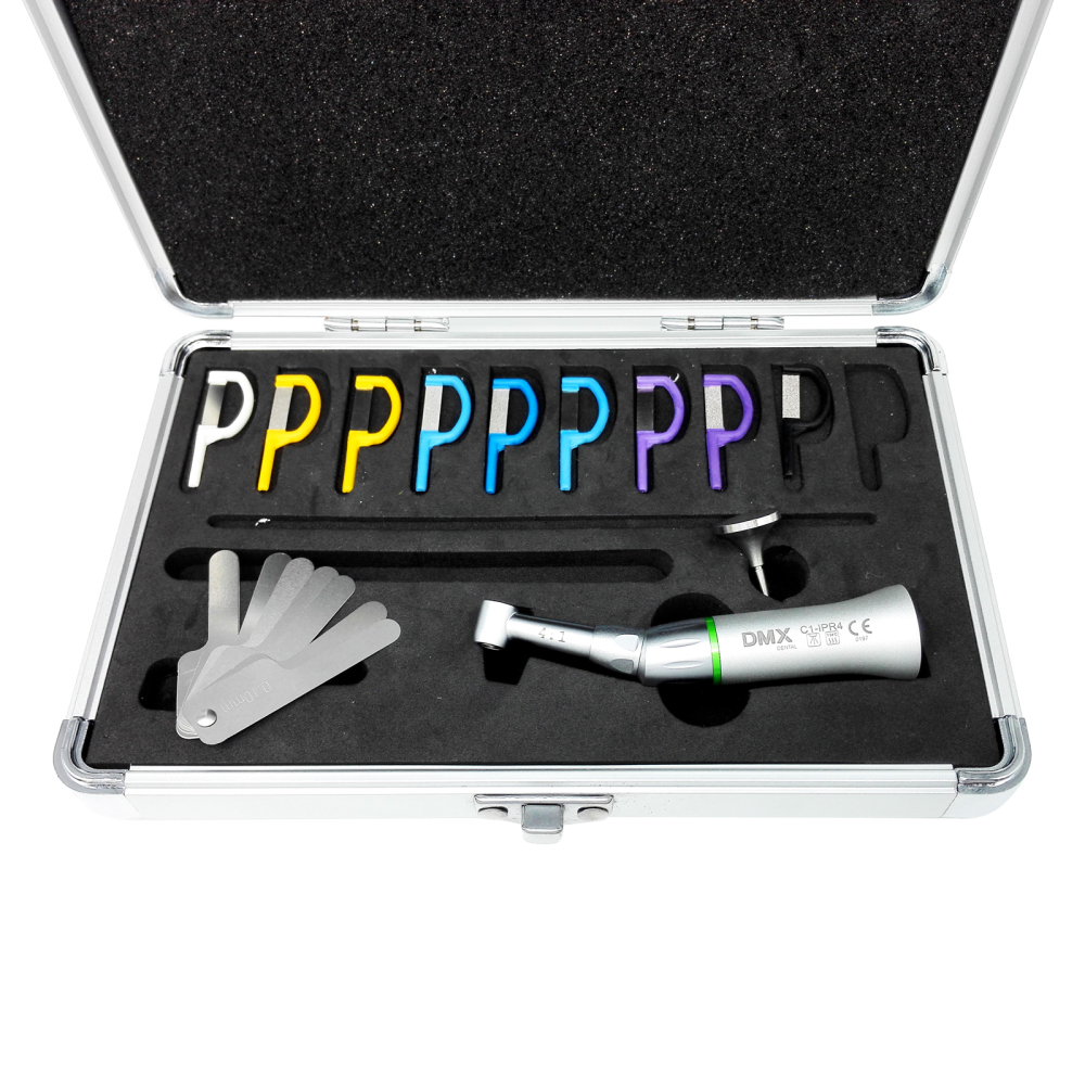 `DMX-DENTAL C1-IPR1 4:1 Dental Reduction Interproximal Stripping Contra Angle Handpiece Kit A / Kit B