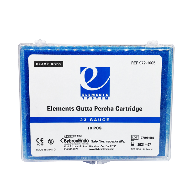 *SybronEndo Dental Gutta Percha 23GA Gauge Cartridge Elements Obturation 10/pk
