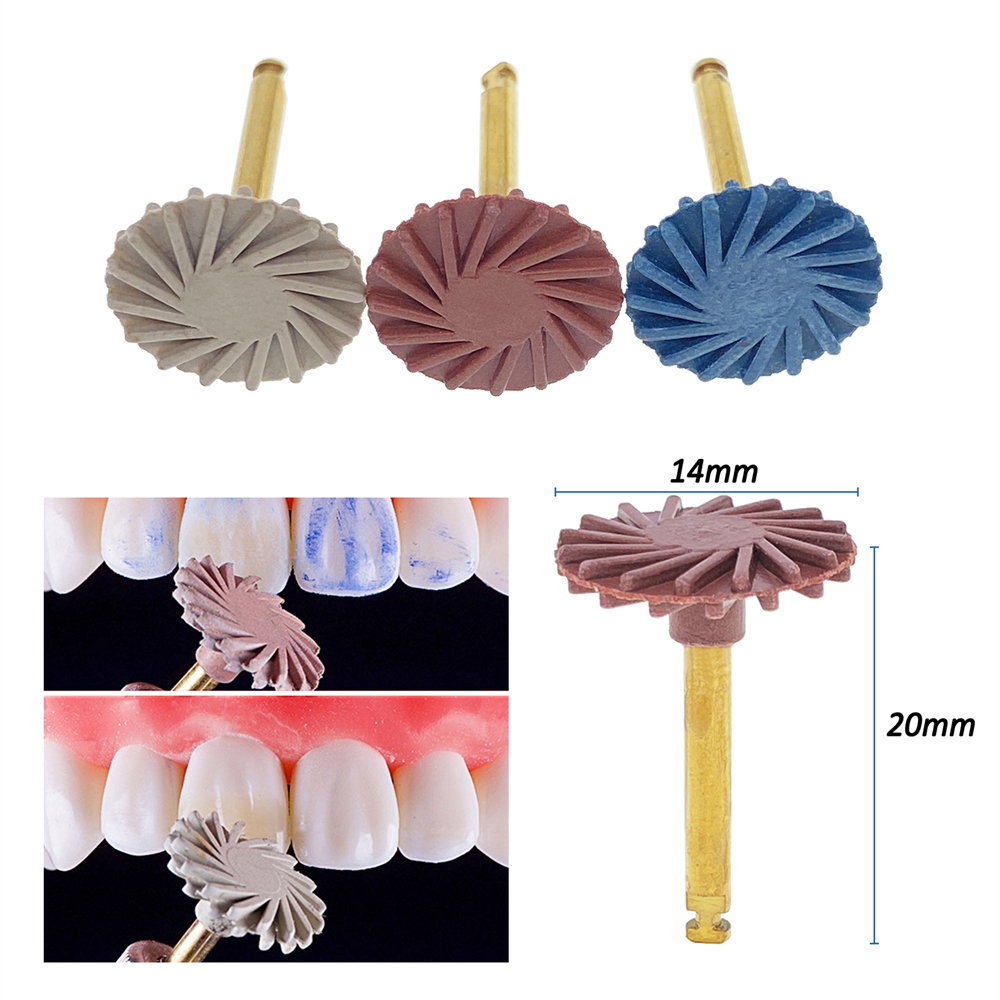 Dental Composite Resin Polishing Disc Spiral Polish Wheel RA Coarse/Medium/Fine