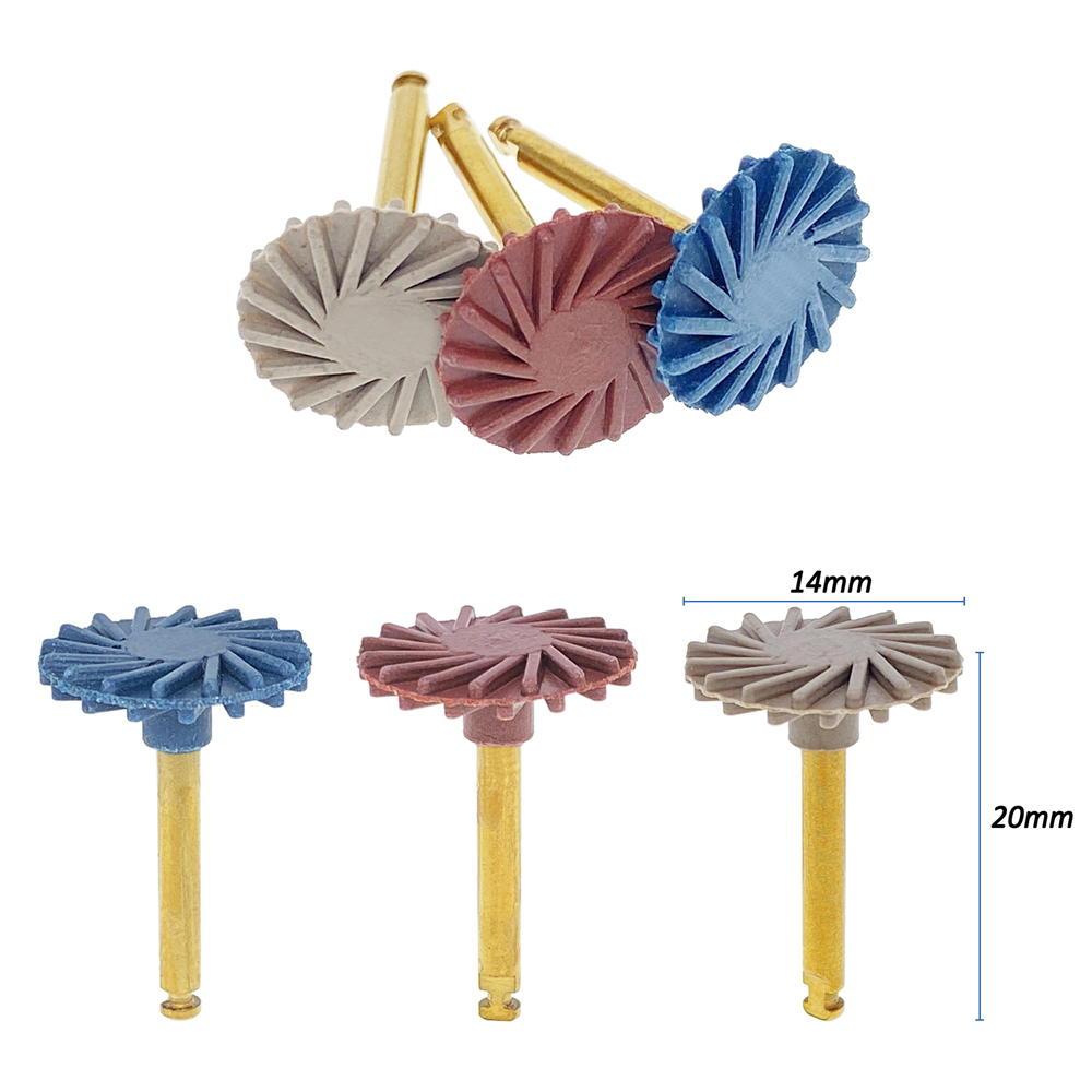 Dental Composite Resin Polishing Disc Spiral Polish Wheel RA Coarse/Medium/Fine