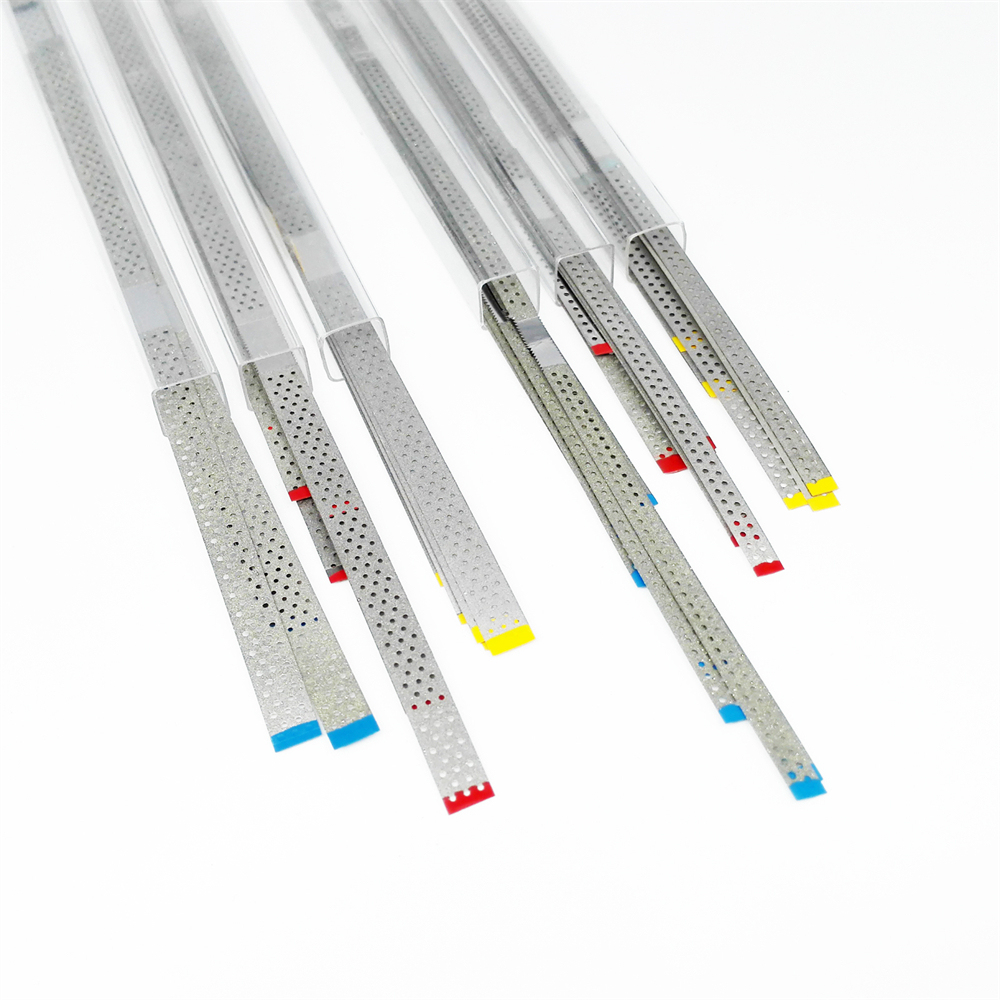 Dental Saw Diamond Polishing Finishing Strips Orthodontic IPR Strip Fine Medium