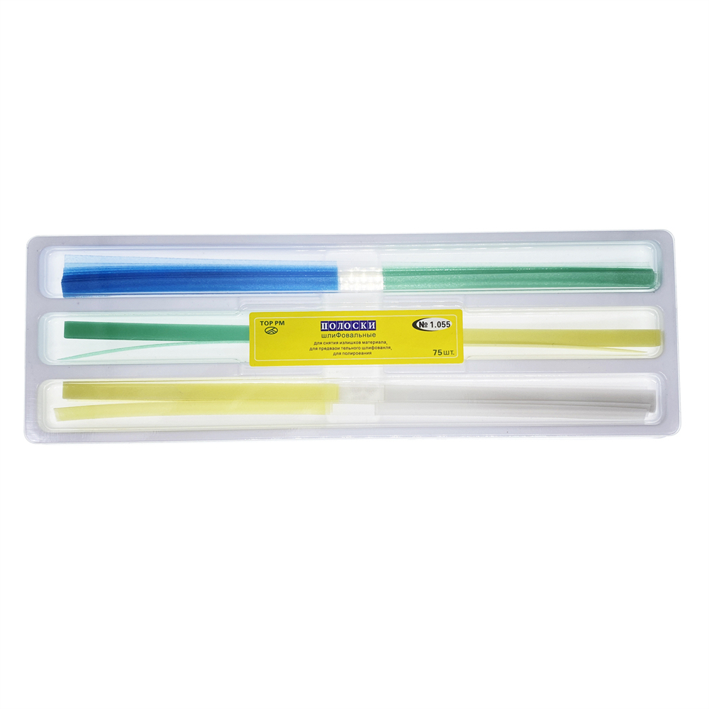 75Pcs TOP PM Dental Abrasive Finishing Polishing Strips for Contouring 1.055