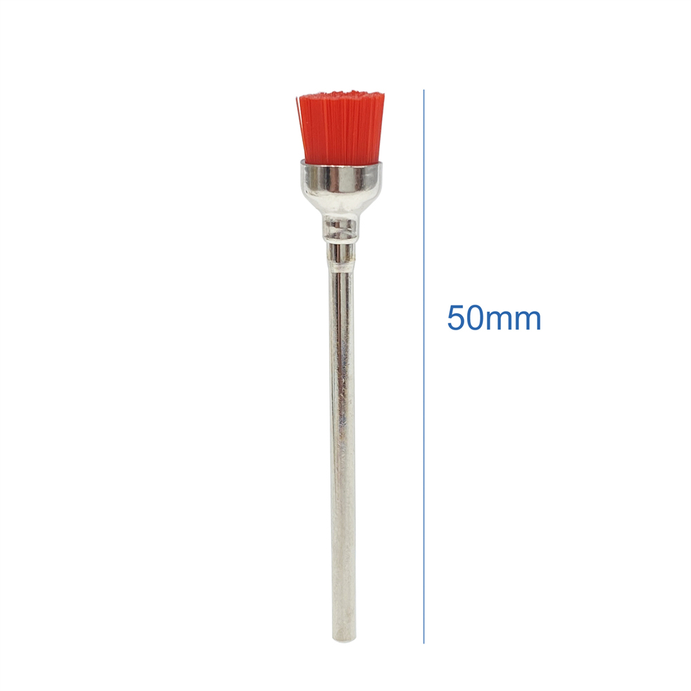 100Pcs Dental HP Colorful Nylon Bowl Polishing Polisher Prophy Brushes Flat 50mm