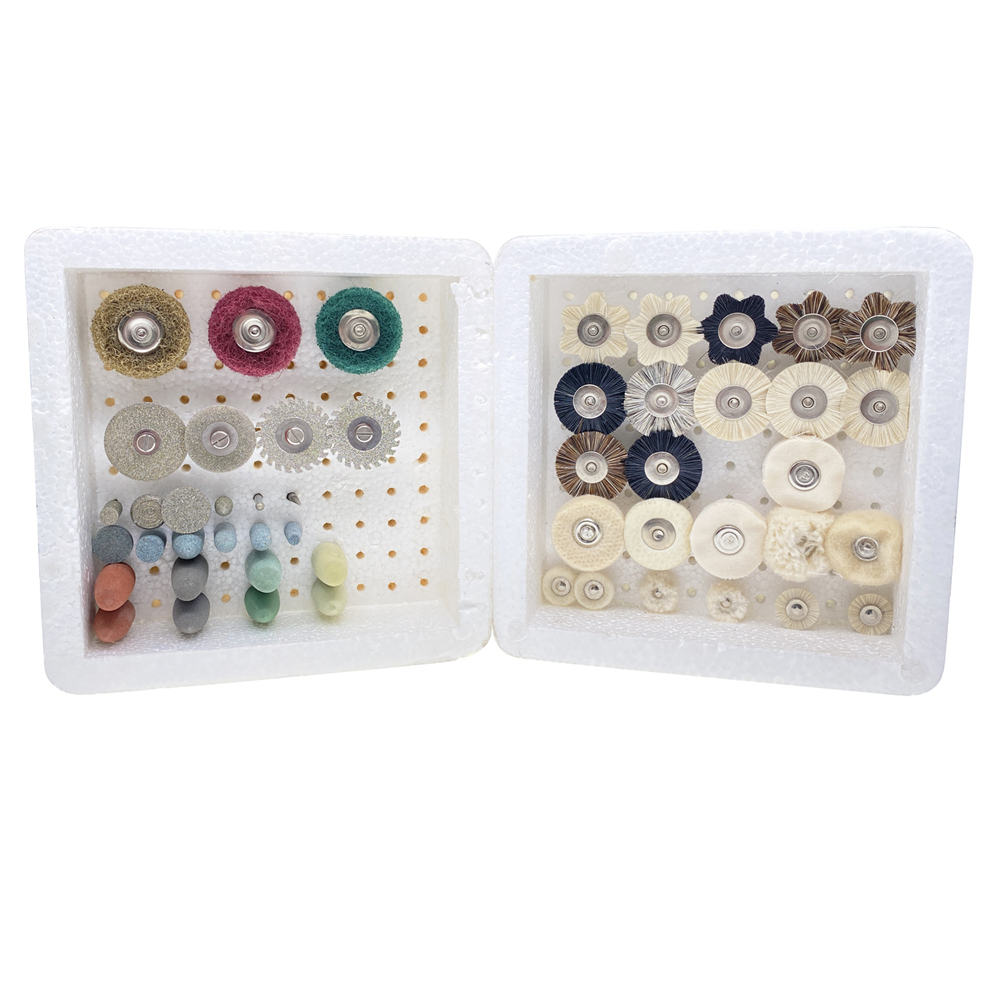 51Pcs/Box Dental Lab Polishing Kit HP Shank For Composite Ceramic 2.35mm