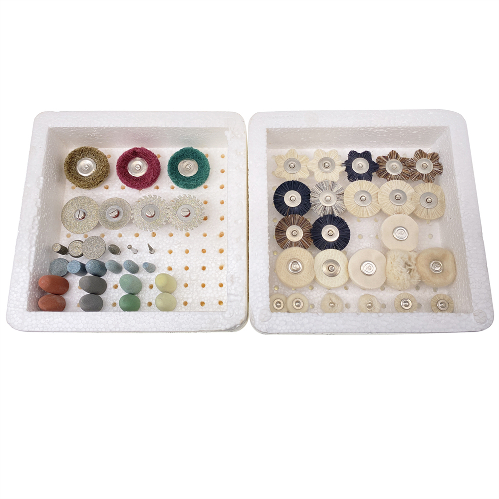 51Pcs/Box Dental Lab Polishing Kit HP Shank For Composite Ceramic 2.35mm