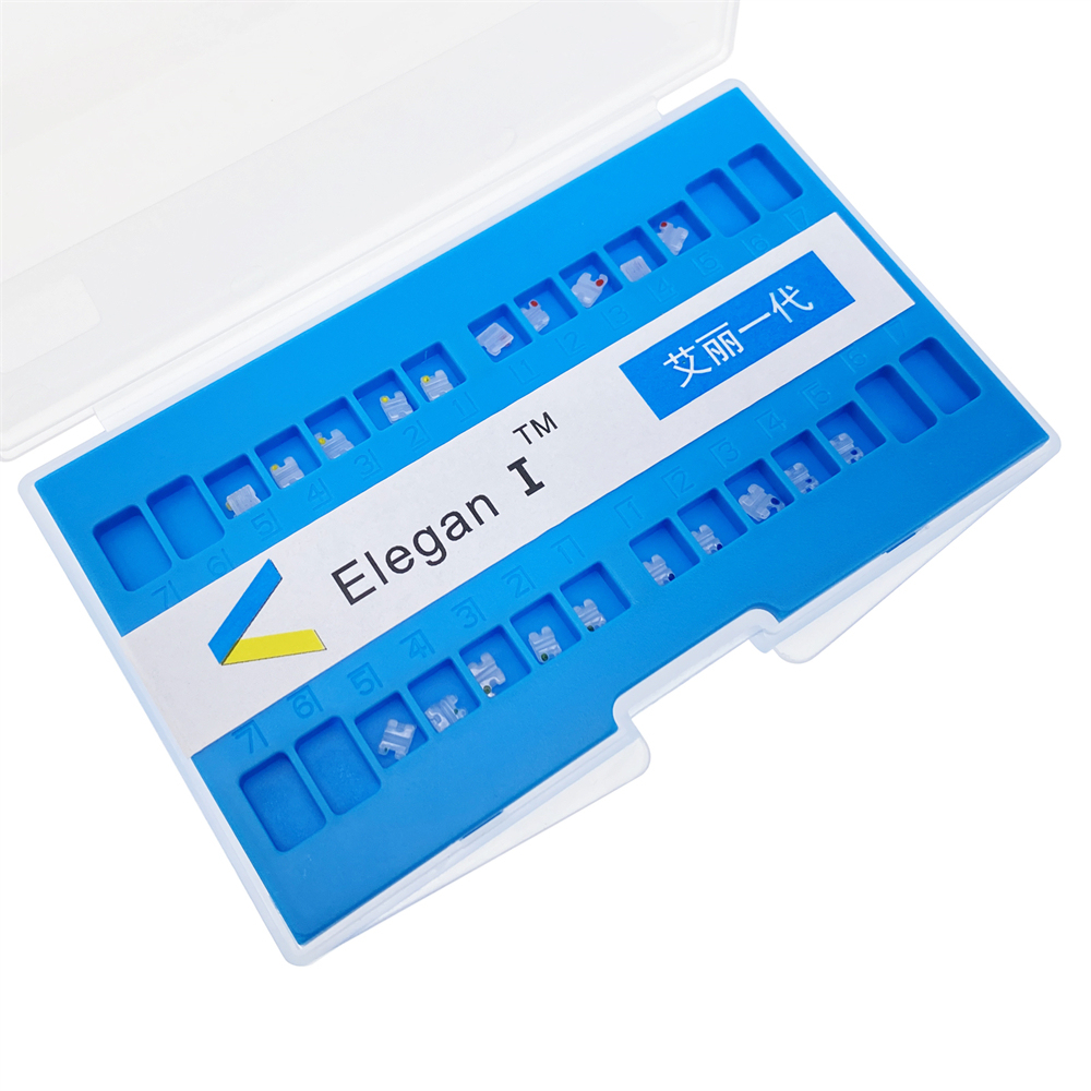 Elegan I Dental Orthodontic Clear Ceramic Brackets Braces Mini Roth/MBT 022 3Hook