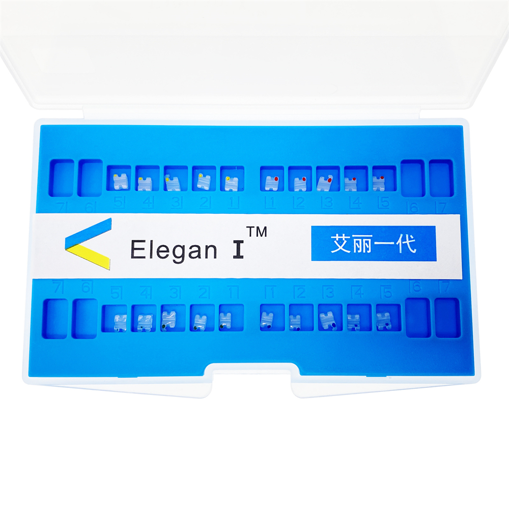 Elegan I Dental Orthodontic Clear Ceramic Brackets Braces Mini Roth/MBT 022 3Hook