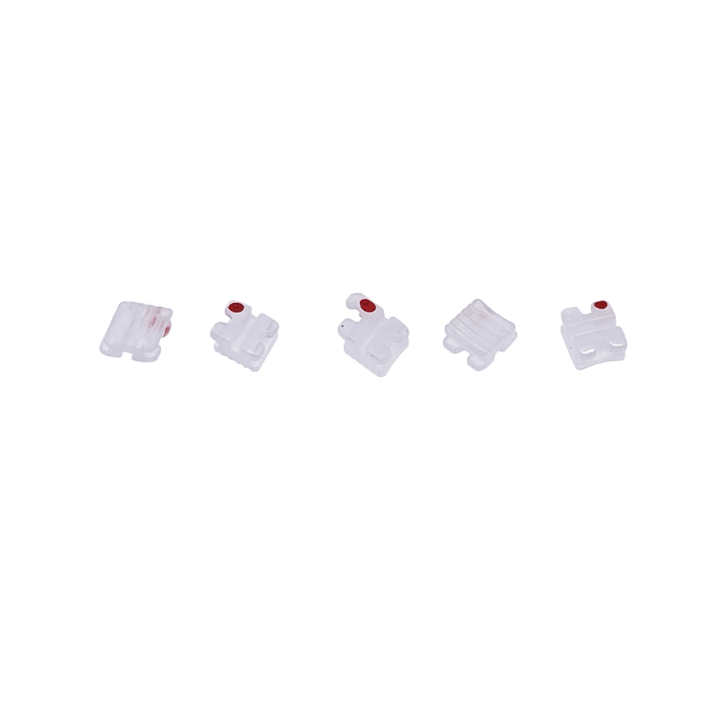Elegan I Dental Orthodontic Clear Ceramic Brackets Braces Mini Roth/MBT 022 3Hook