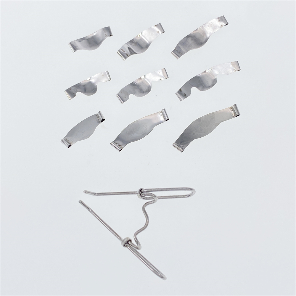 36 Pcs/Pack Dental Metal Matrices Matrix Bands Saddle Contoured With Spring clip