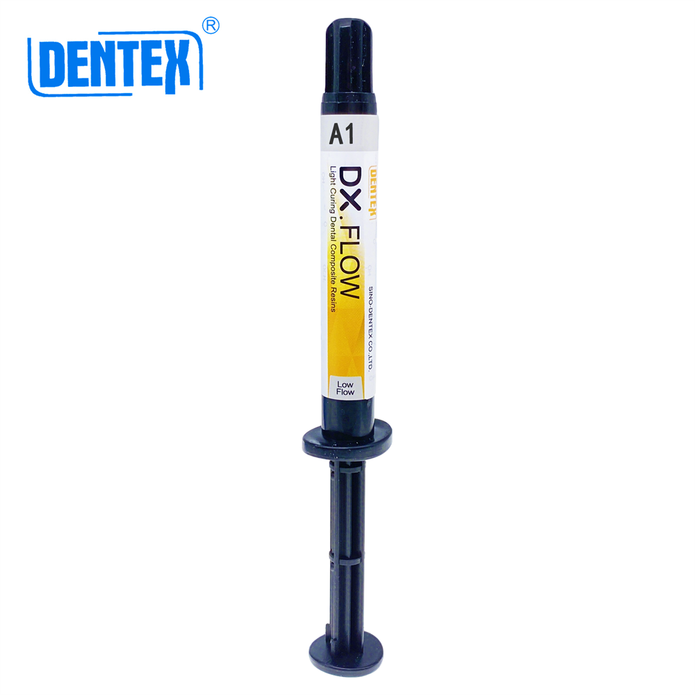 DENTEX Dental Flowable Light Cure Radiopaque Composite Low Flow A1 A2 A3