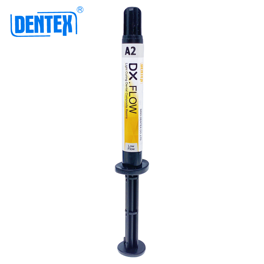 DENTEX Dental Flowable Light Cure Radiopaque Composite Low Flow A1 A2 A3