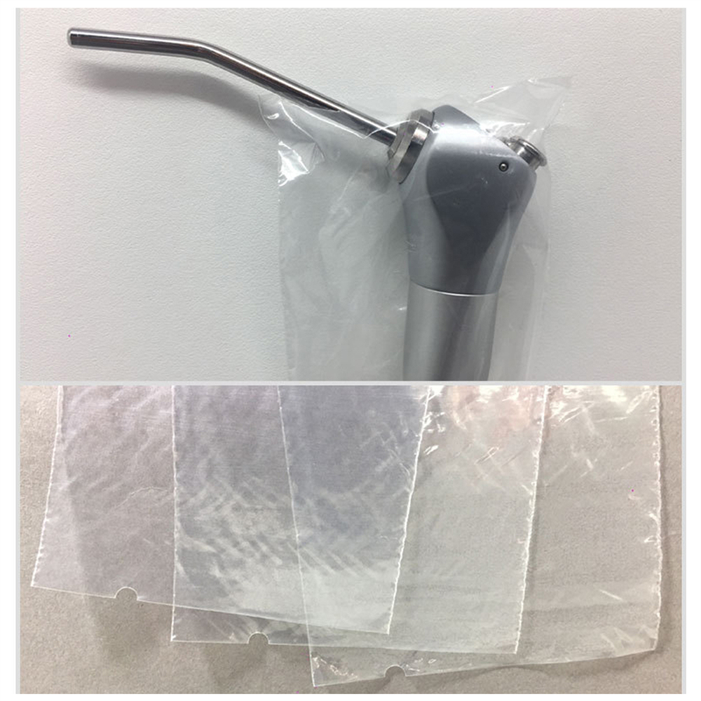 500Pcs Dental Disposable Air Water Syringe Sleeves Plastic 2.5" x 10" Clear