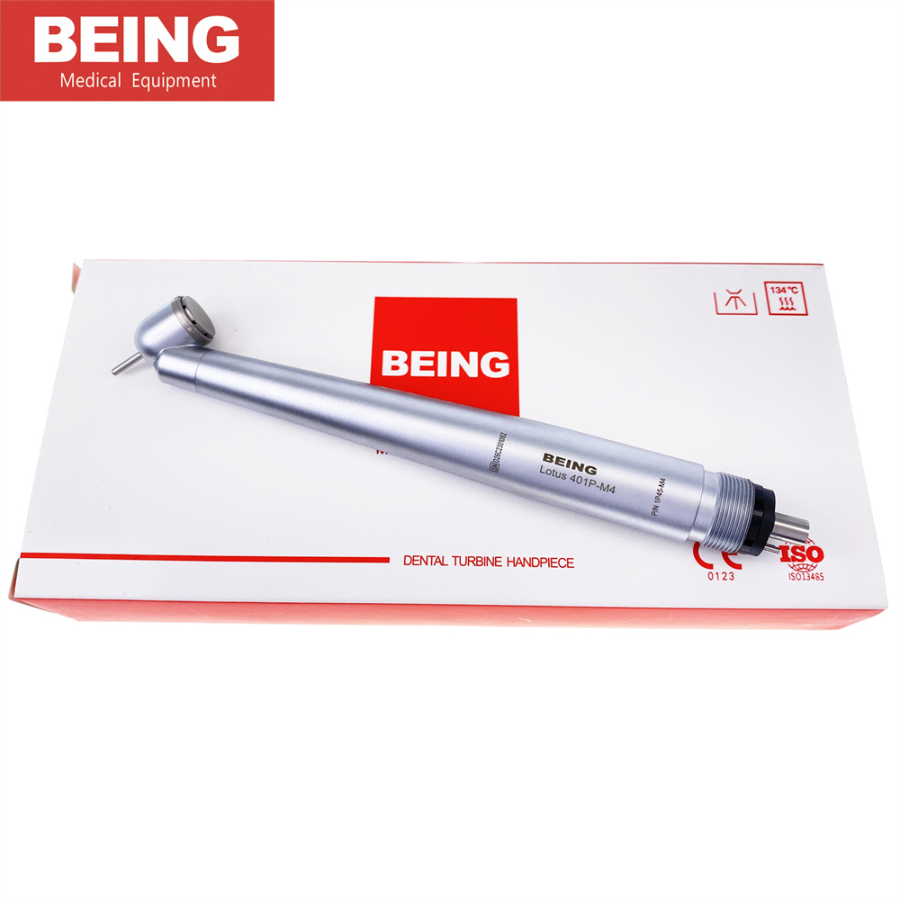 BEING Dental LED Surgical 45 Degree High Speed Handpiece 4 Hole Reverse Air fit NSK