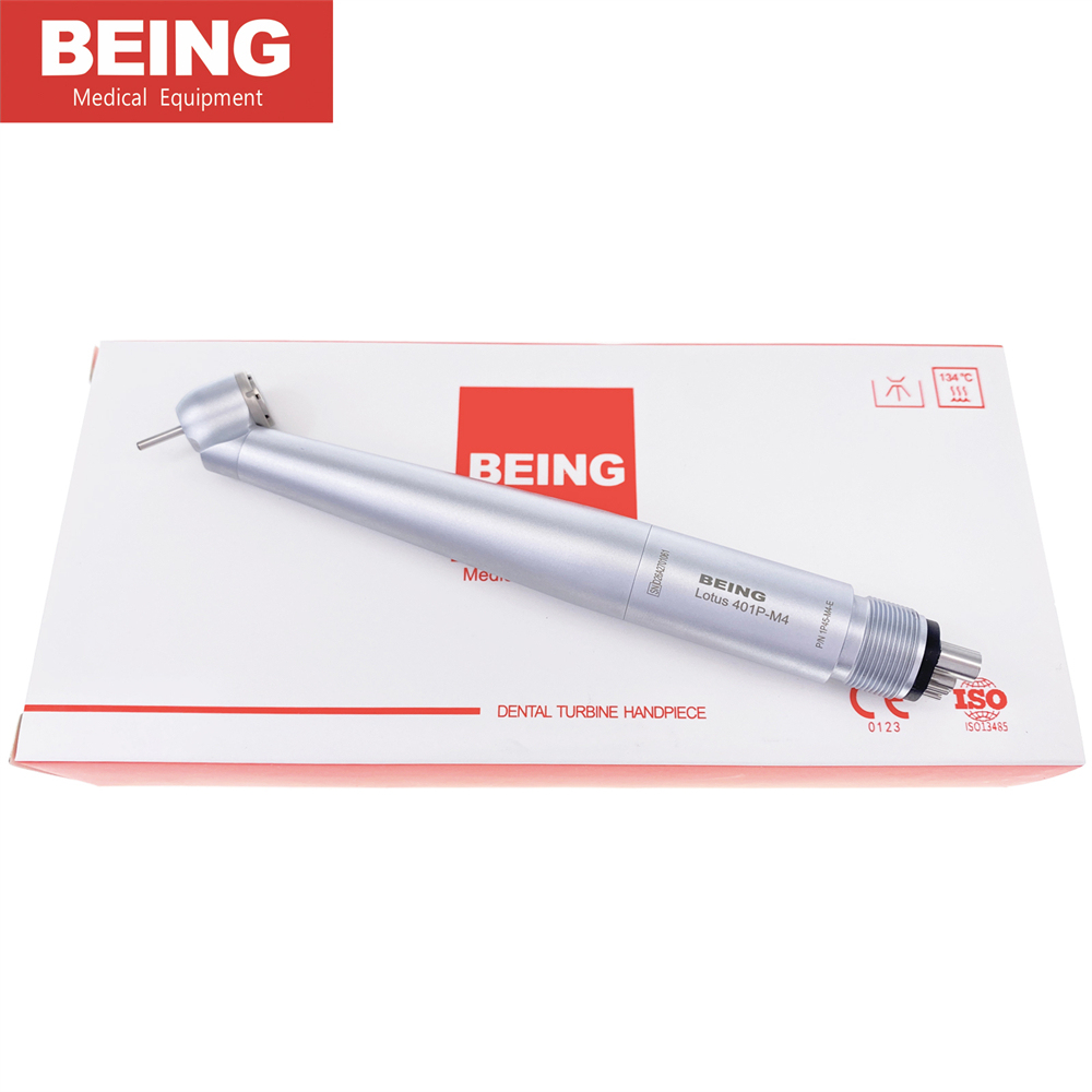 BEING Dental LED Surgical 45 Degree High Speed Handpiece 4 Hole Reverse Air fit NSK
