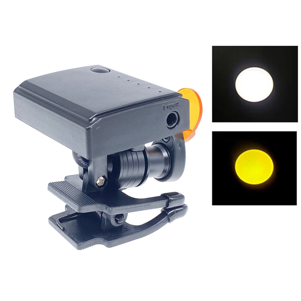 Dental Medical LED Wireless Clip-on Head Light with Optical Filter