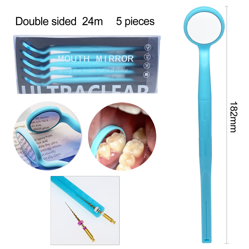5PCS Dental Single/Double Sided Anti-fog Mouth Mirror Oral Mirrors