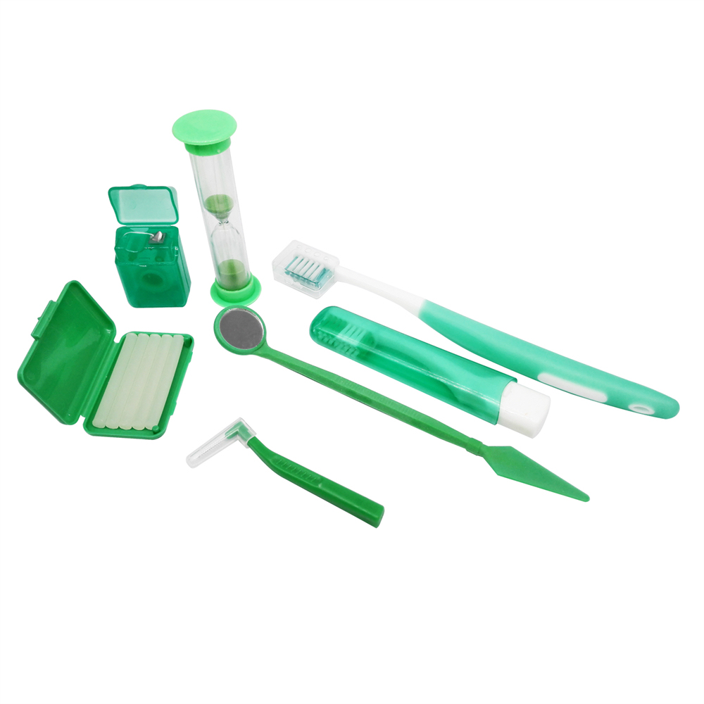 Dental Care Toothbrush Kit Orthodontic Teeth Floss Oral Cleaning Tools
