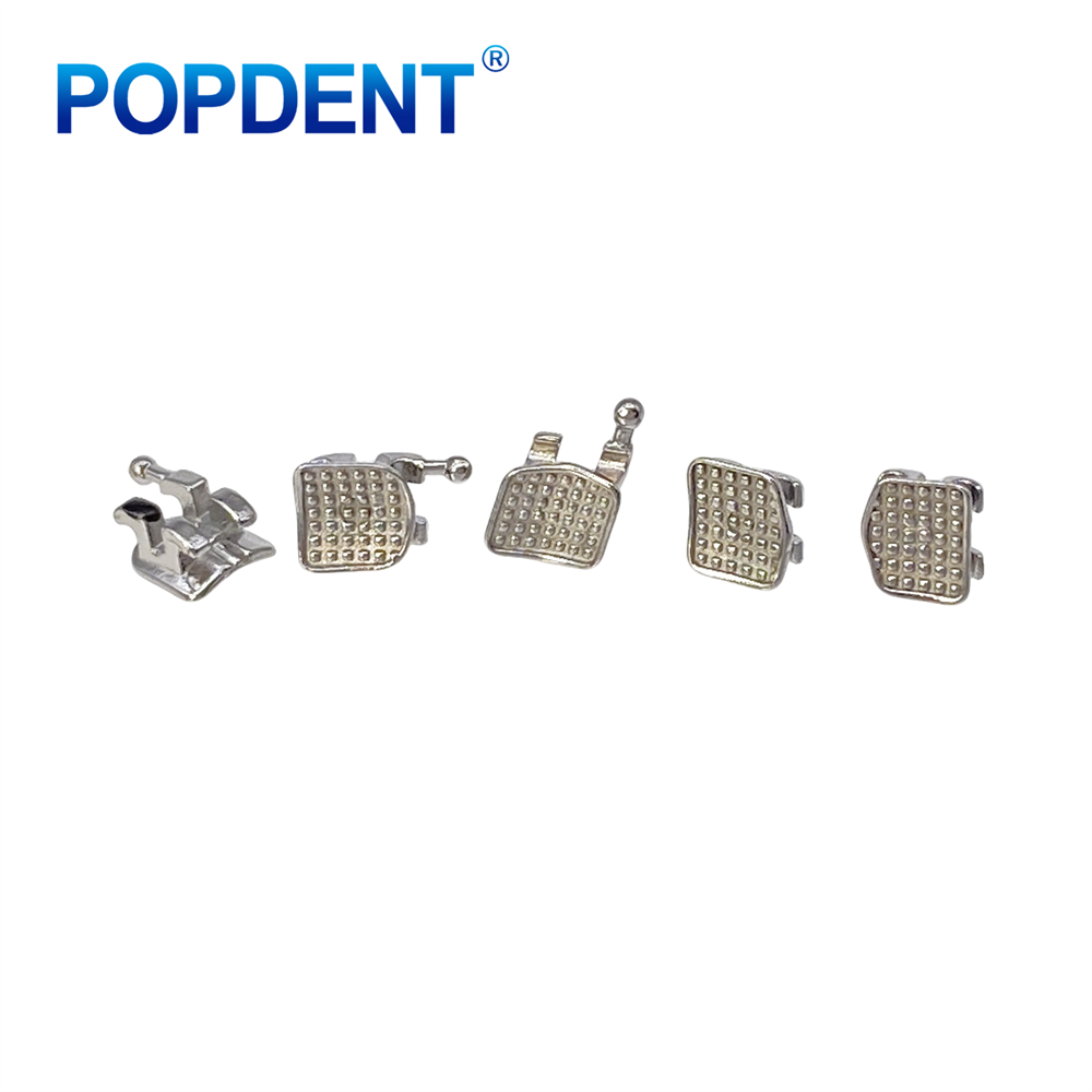10Packs POPDENT Dental Orthodontics Metal Bracket Braces Mini/Standard Roth/MBT 018/022 2/245H