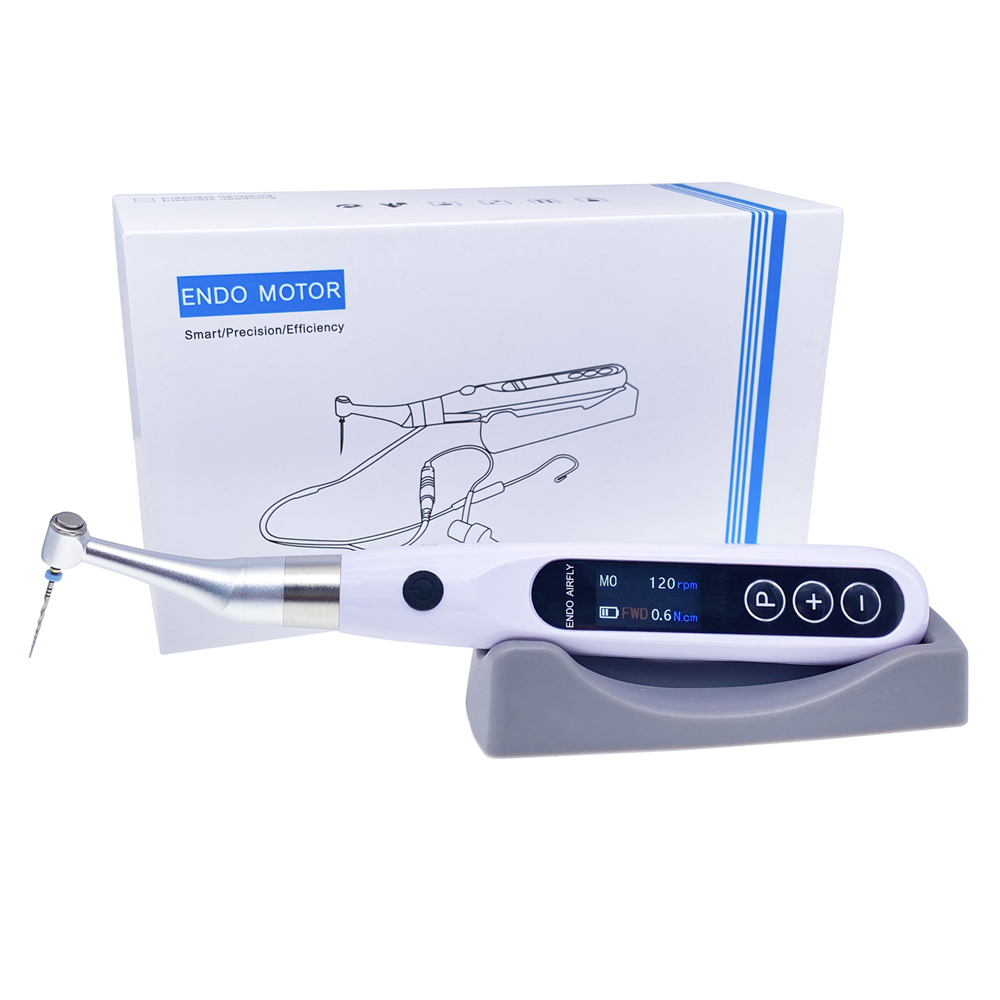 Dental Endodontic Motor with Apex Locator 2 in 1 Endo Motor 16:1 Contra Angel