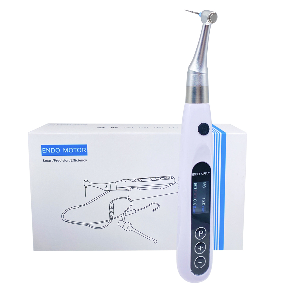 Dental Endodontic Motor with Apex Locator 2 in 1 Endo Motor 16:1 Contra Angel