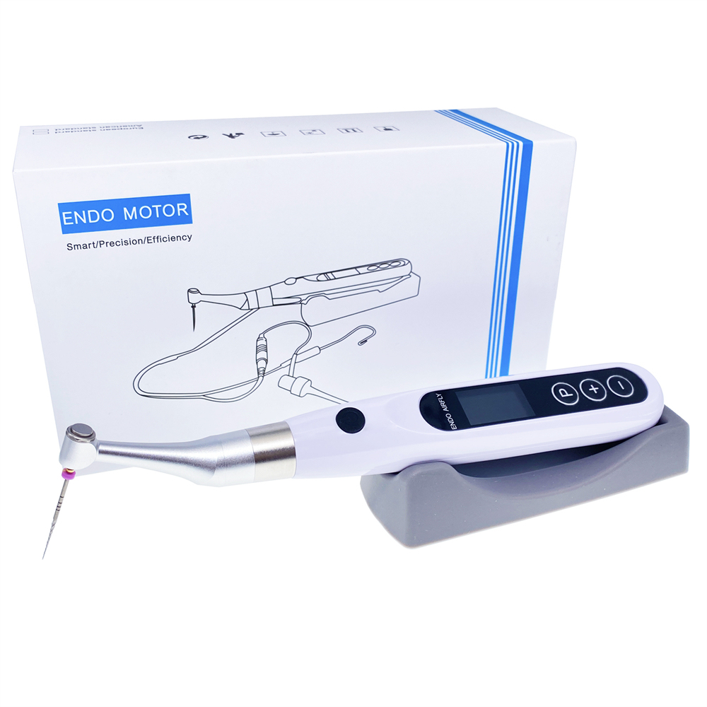 Dental Endodontic Motor with Apex Locator 2 in 1 Endo Motor 16:1 Contra Angel