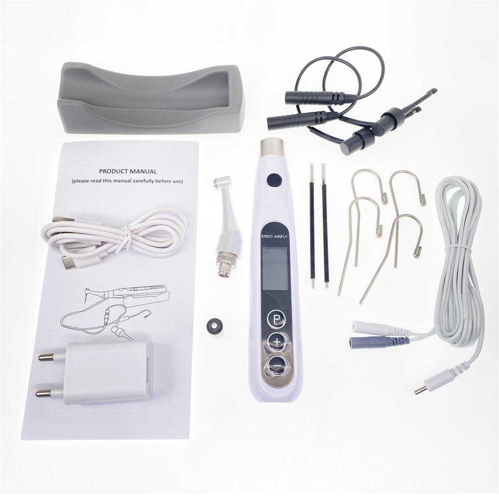 Dental Endodontic Motor with Apex Locator 2 in 1 Endo Motor 16:1 Contra Angel